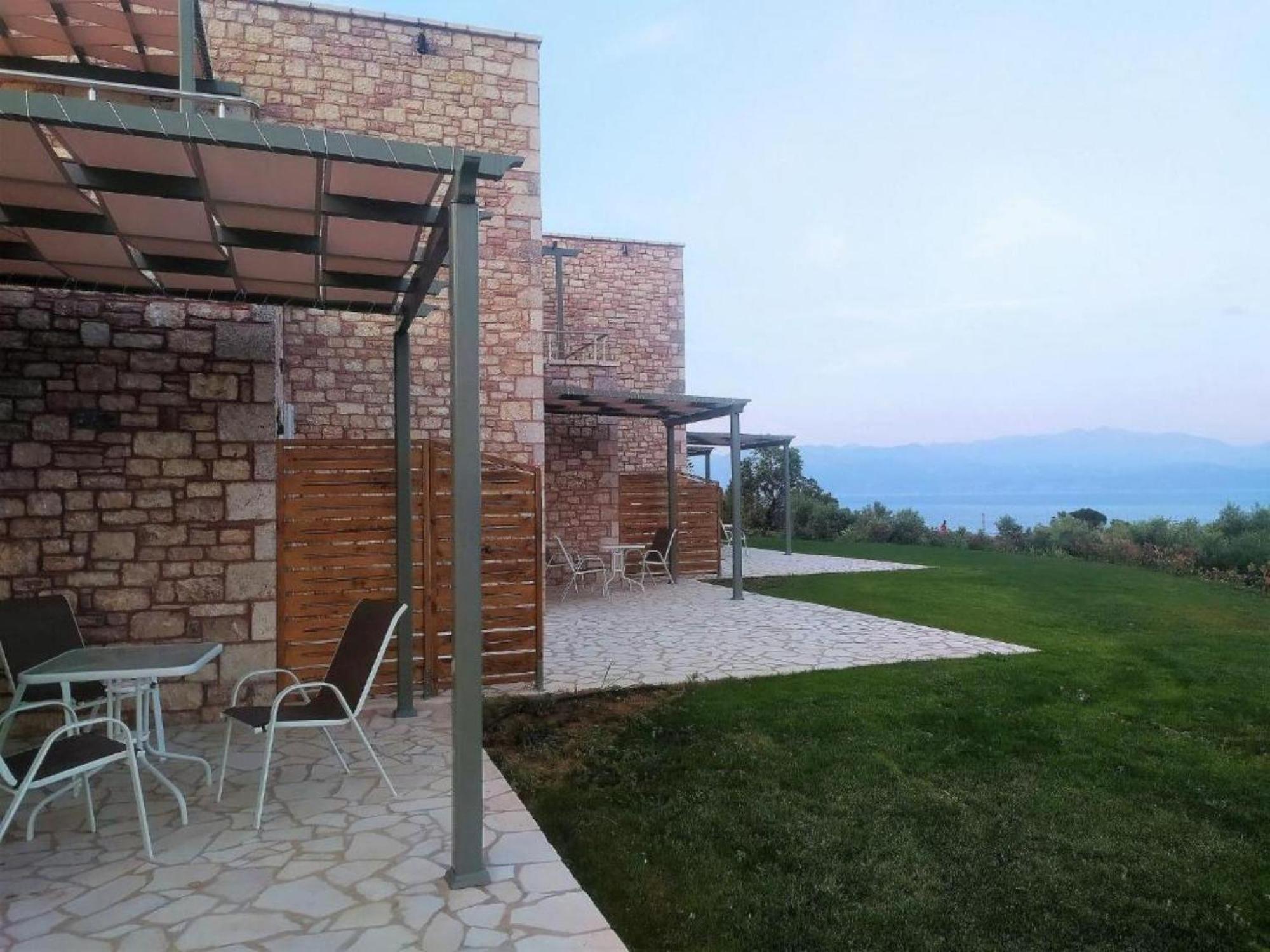 Stone Bay Houses In Messinia Kalamaki Beach Area Chrani Zewnętrze zdjęcie